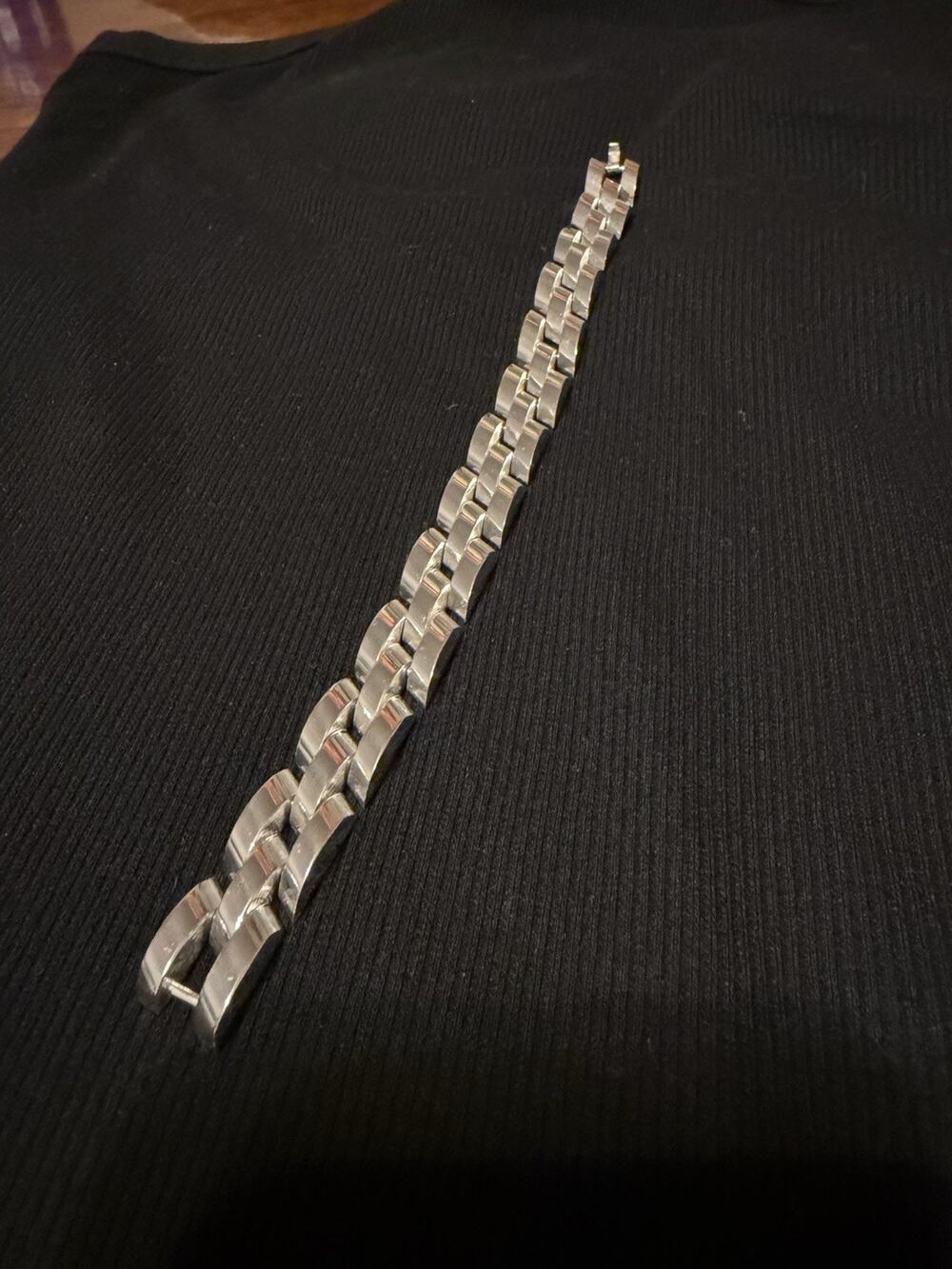 925 Watch Style Bracelet 72g 8.5in Long